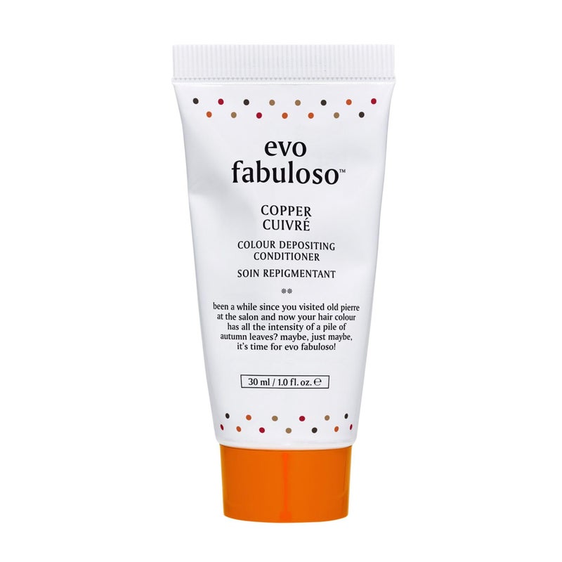 EVO بلسم إيفو فابولوسو لتلوين النحاس - حجم السفر لتلوين فوري، بلسم مغذي لإضافة اللمعان في 3 دقائق - 1.0 أونصة سائلة - Image 1